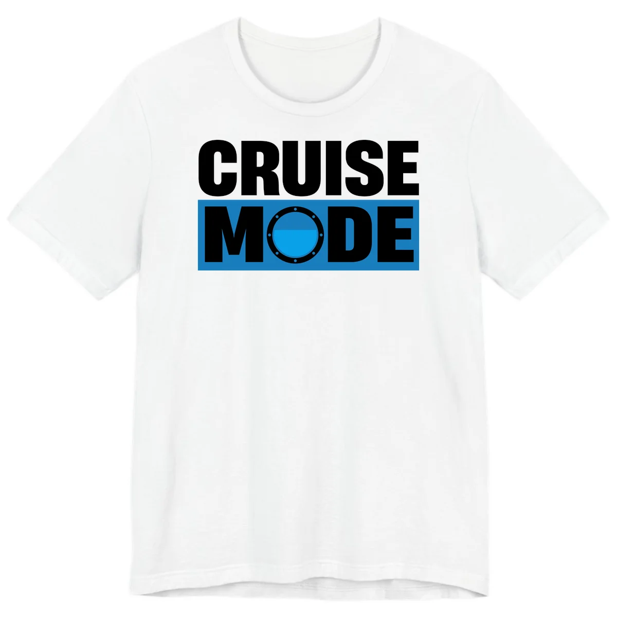 Cruise Mode Porthole Premium T-Shirt in White