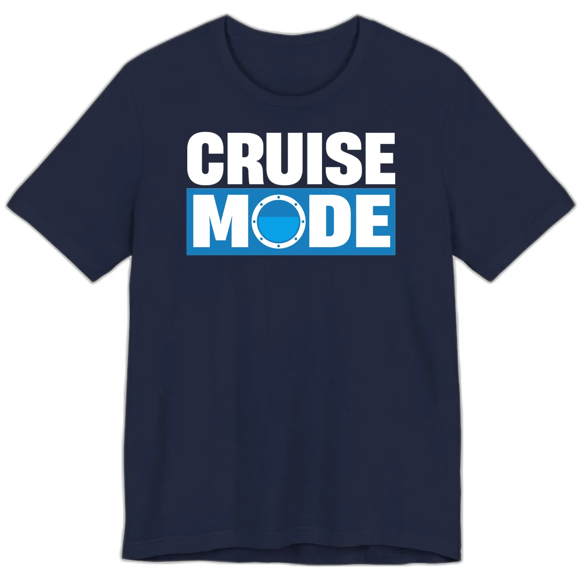 Cruise Mode Porthole Premium T-Shirt in Navy