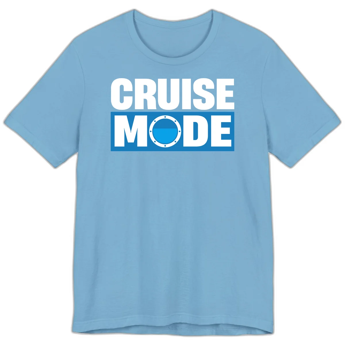 Cruise Mode Porthole Premium T-Shirt in Ocean Blue