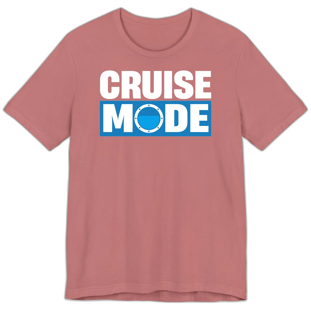 Cruise Mode Porthole Premium T-Shirt in Mauve