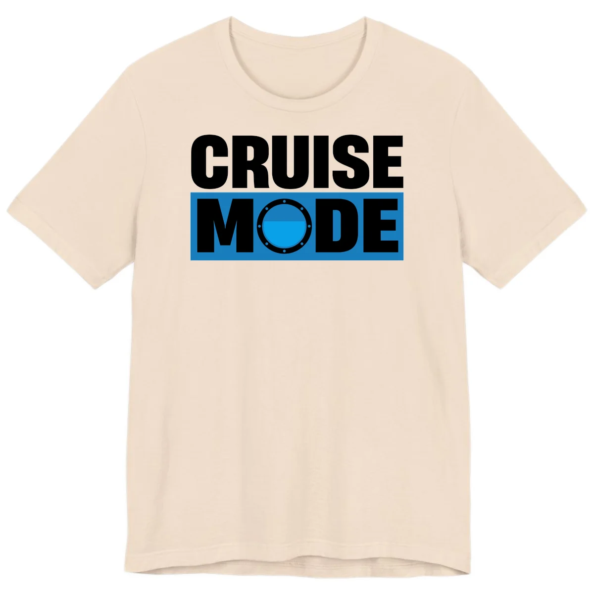 Cruise Mode Porthole Premium T-Shirt in Soft Cream
