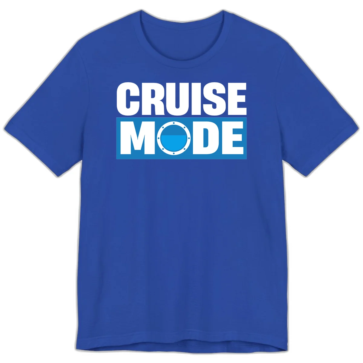 Cruise Mode Porthole Premium T-Shirt in True Royal