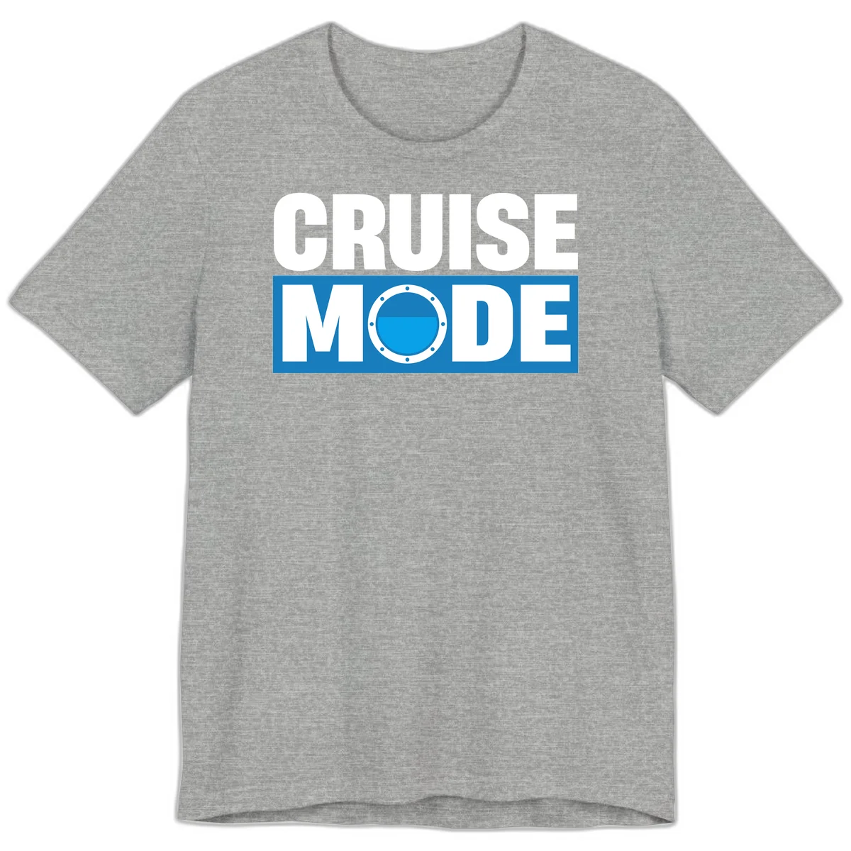 Cruise Mode Porthole Premium T-Shirt in Athletic Heather