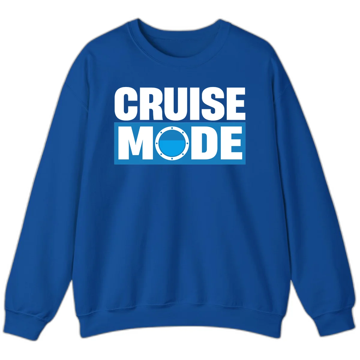 Cruise Mode Porthole Sweatshirt in Royal