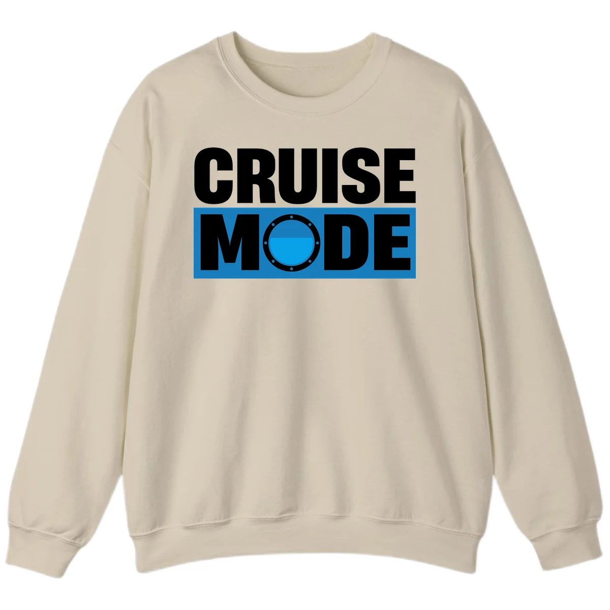 Cruise Mode Porthole Sweatshirt in Sand