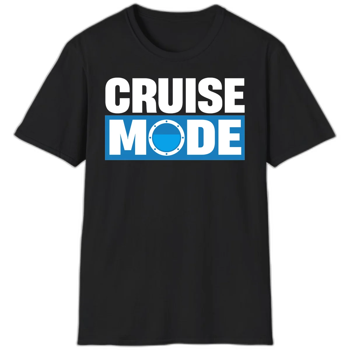 Cruise Mode Porthole T-Shirt in Black