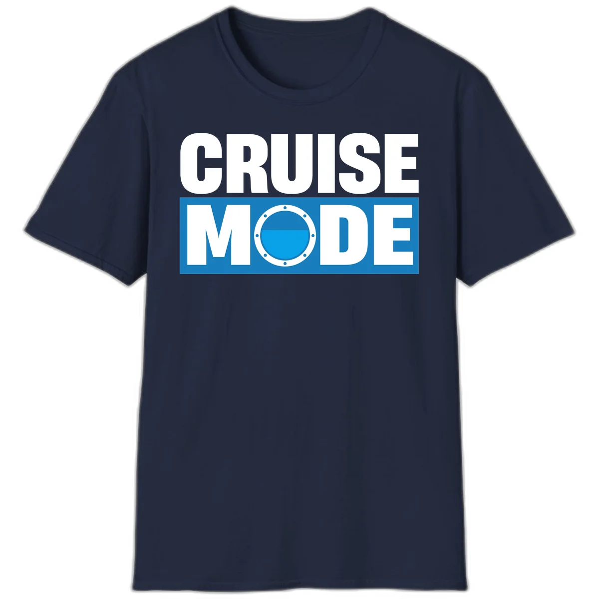 Cruise Mode Porthole T-Shirt in Navy