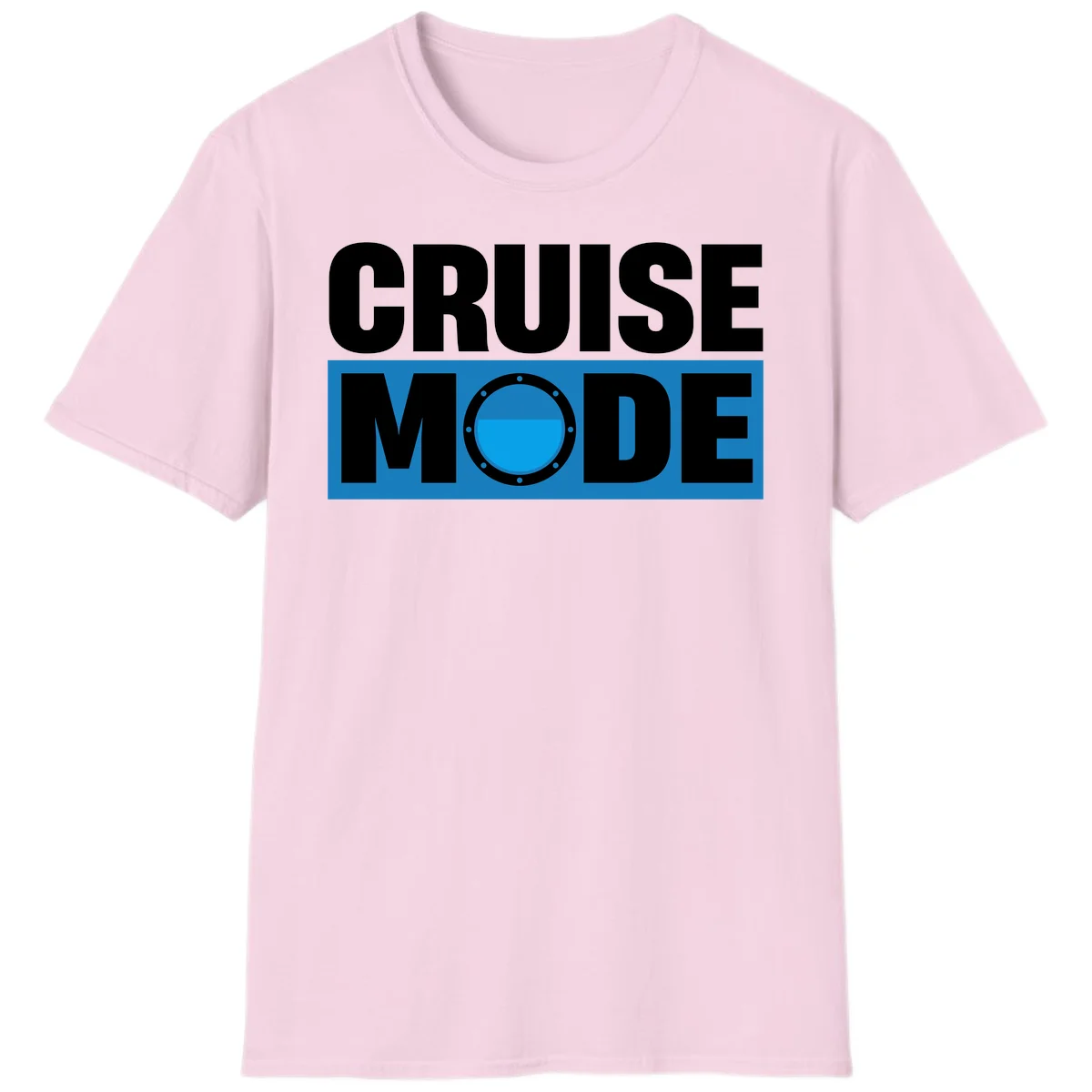 Cruise Mode Porthole T-Shirt in Light Pink