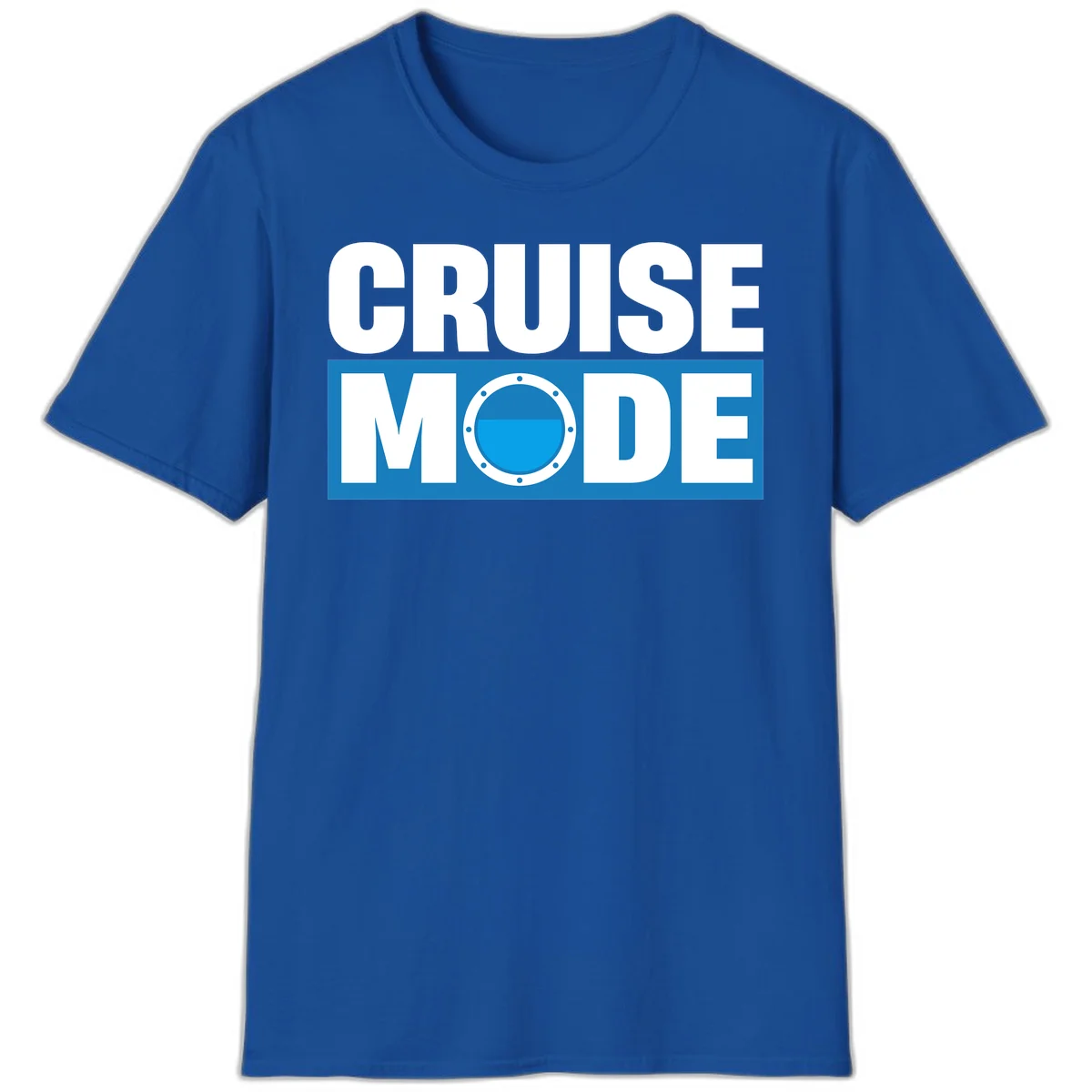 Cruise Mode Porthole T-Shirt in Royal