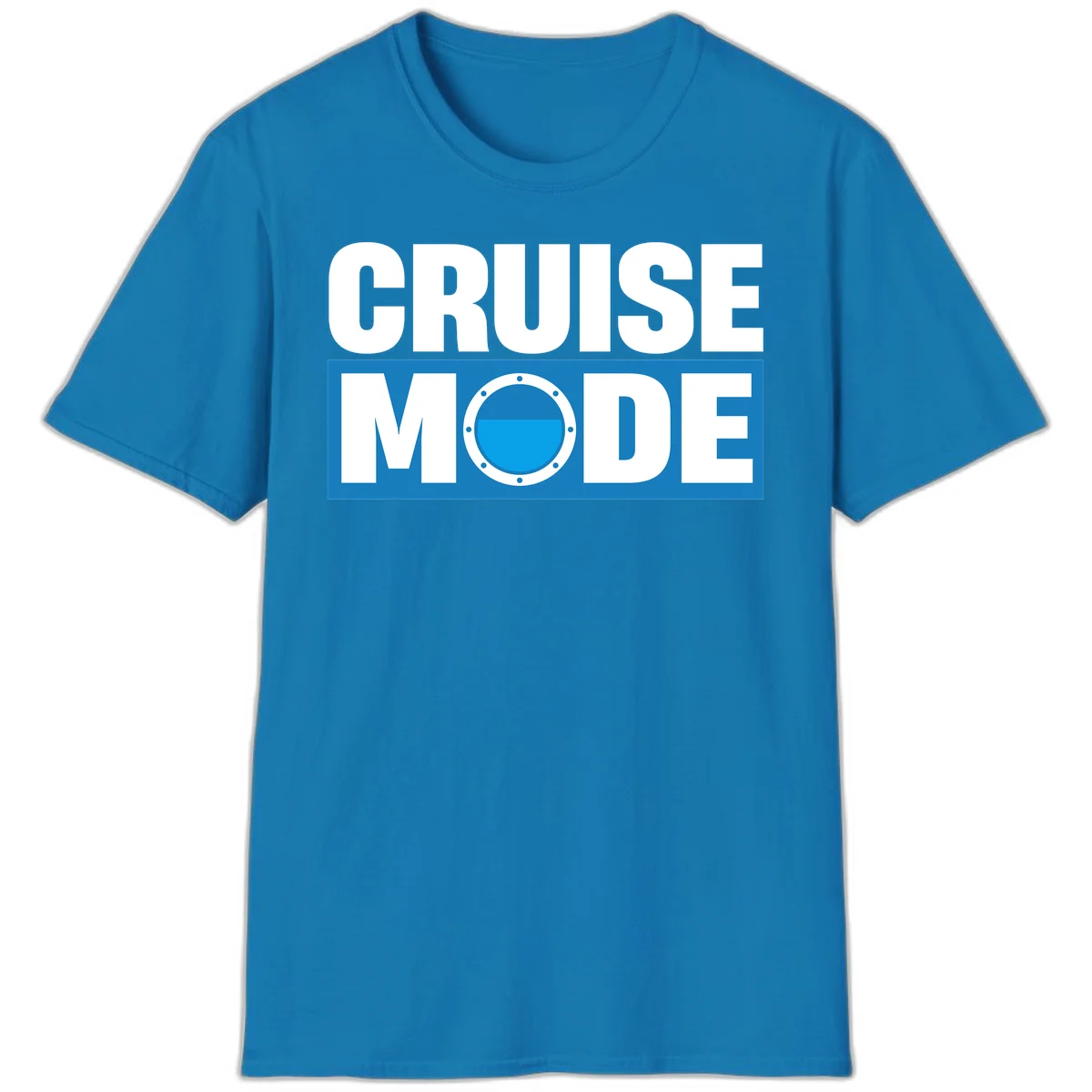 Cruise Mode Porthole T-Shirt in Sapphire