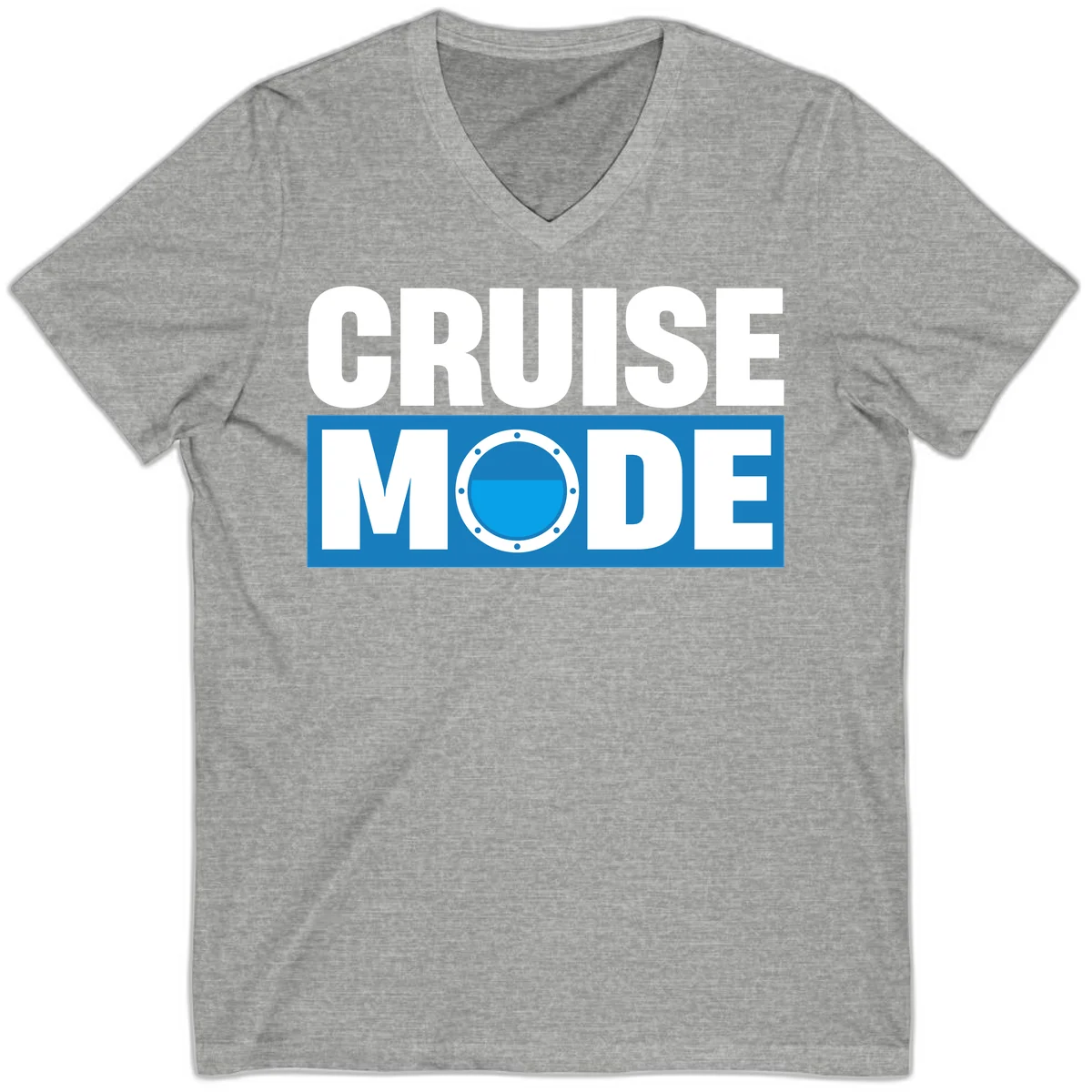 Cruise Mode Porthole V-Neck in Athletic Heather