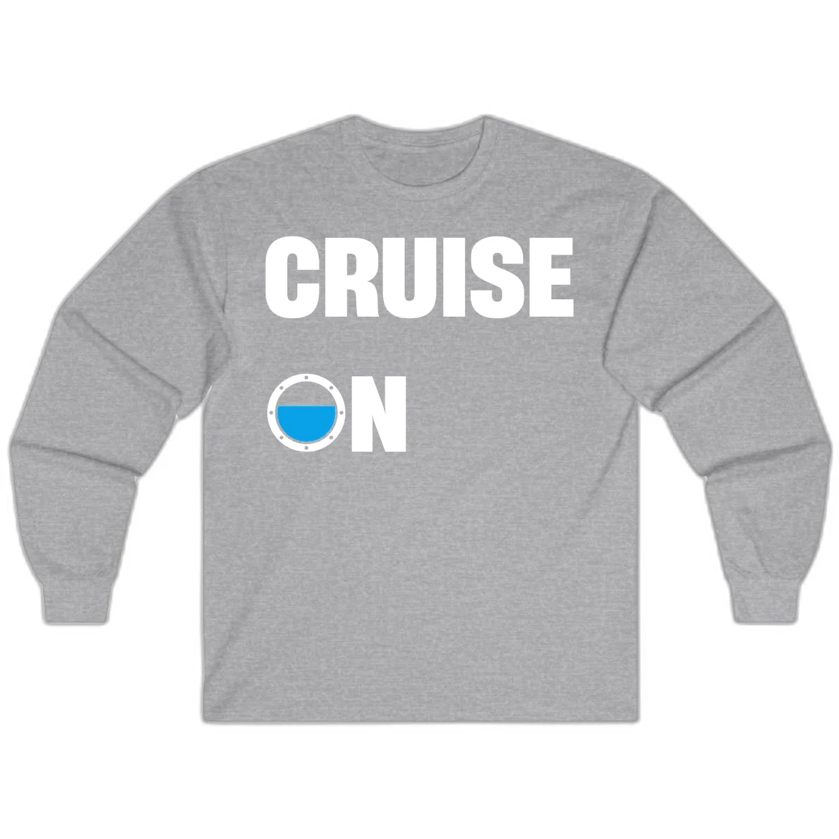 Cruise On Porthole Long Sleeve in Sport Grey