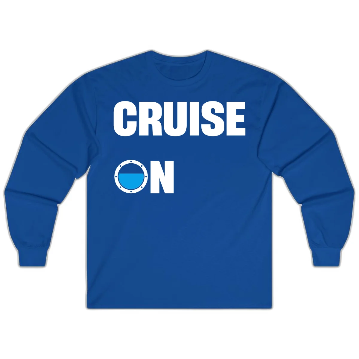 Cruise On Porthole Long Sleeve in Royal
