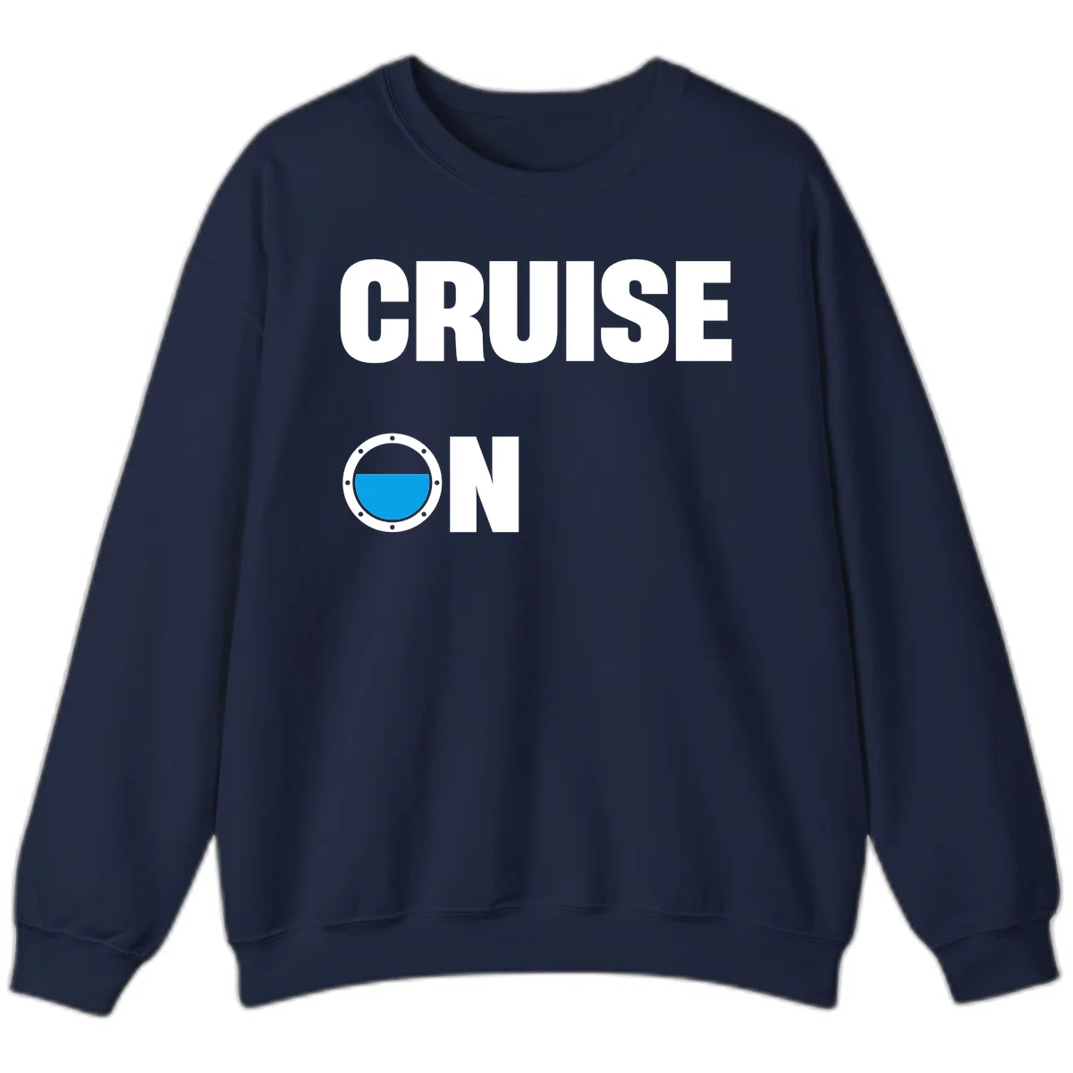 Cruise On Porthole Sweatshirt in Navy