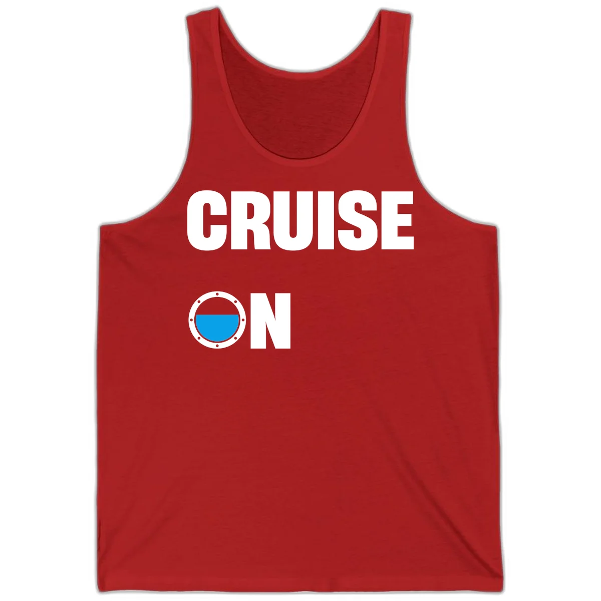 Cruise On Porthole Tank in Red