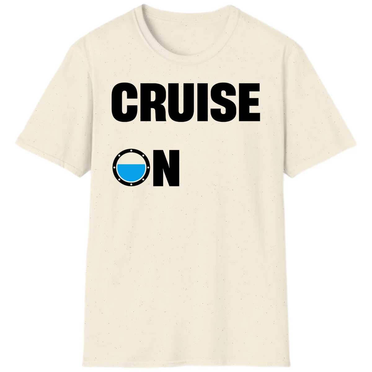 Cruise On Porthole T-Shirt in Natural