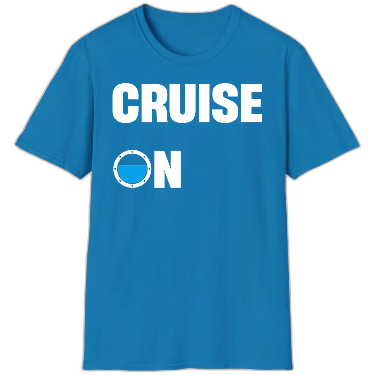 Cruise On Porthole T-Shirt in Sapphire
