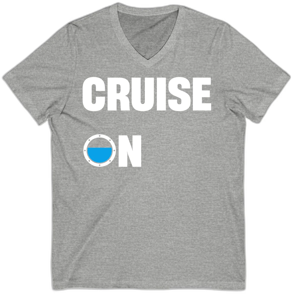 Cruise On Porthole V-Neck in Athletic Heather