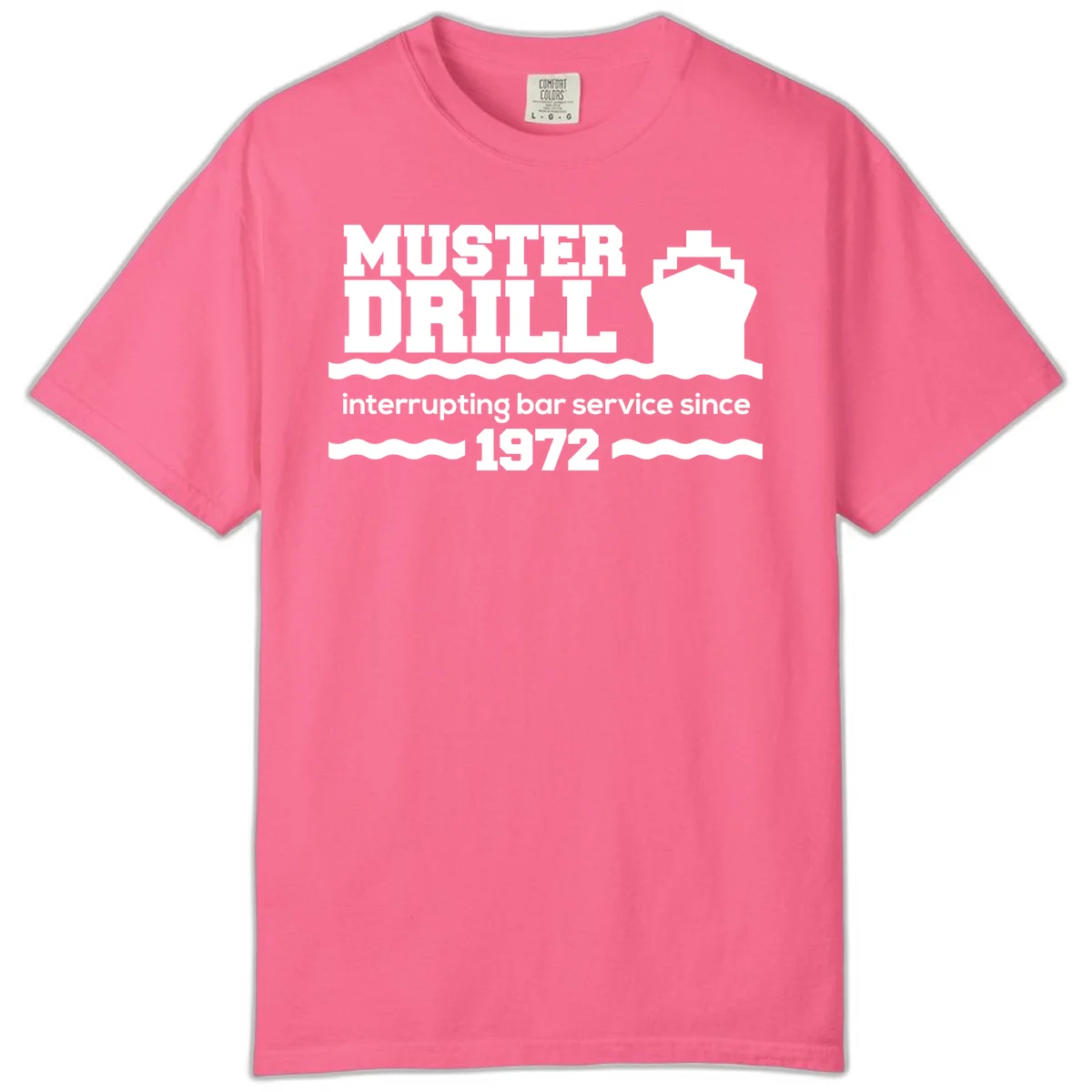 Muster Drill Interrupting Bar Service Since 1972 Comfort Color in Crunchberry