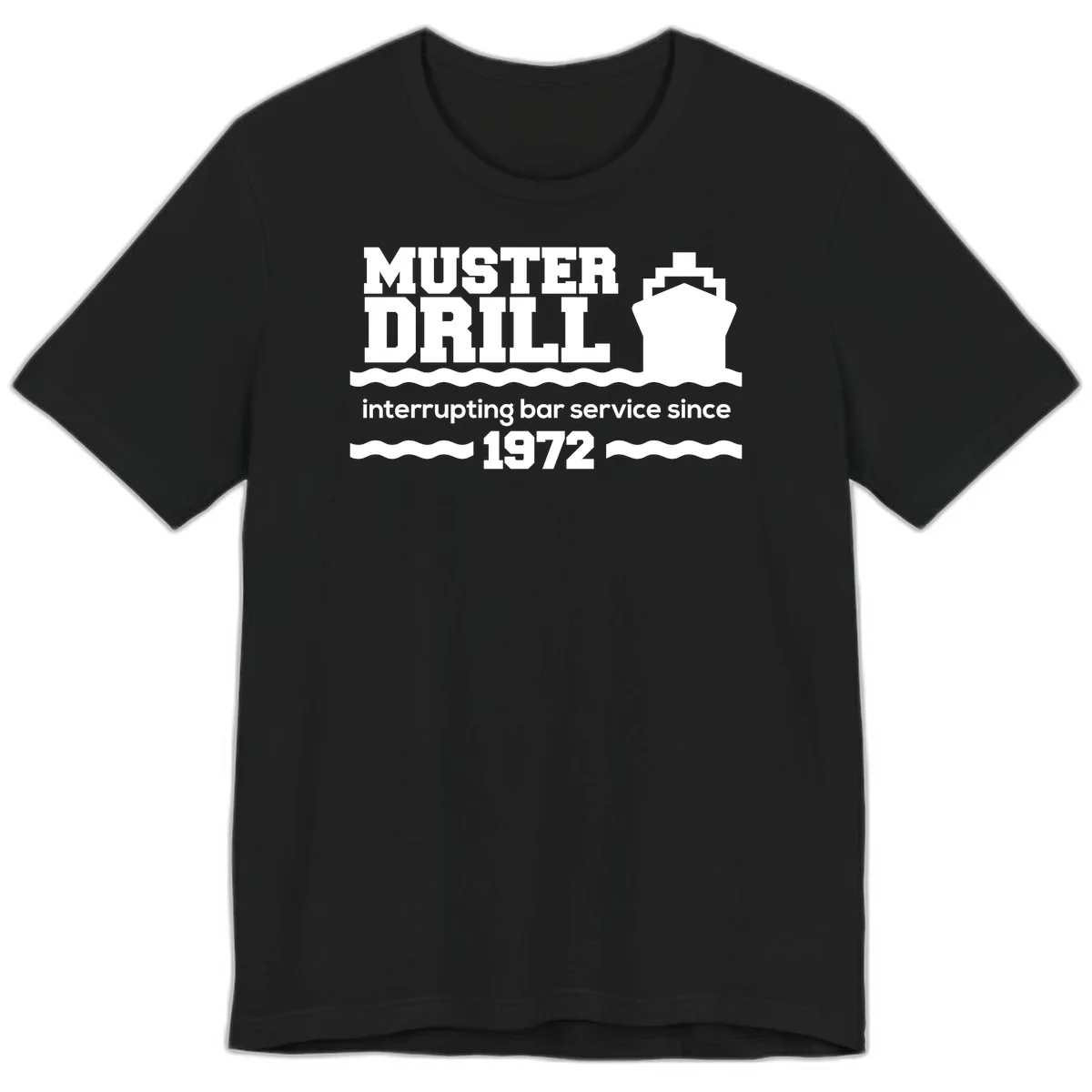 Muster Drill Interrupting Bar Service Since 1972 Premium T-Shirt in Black