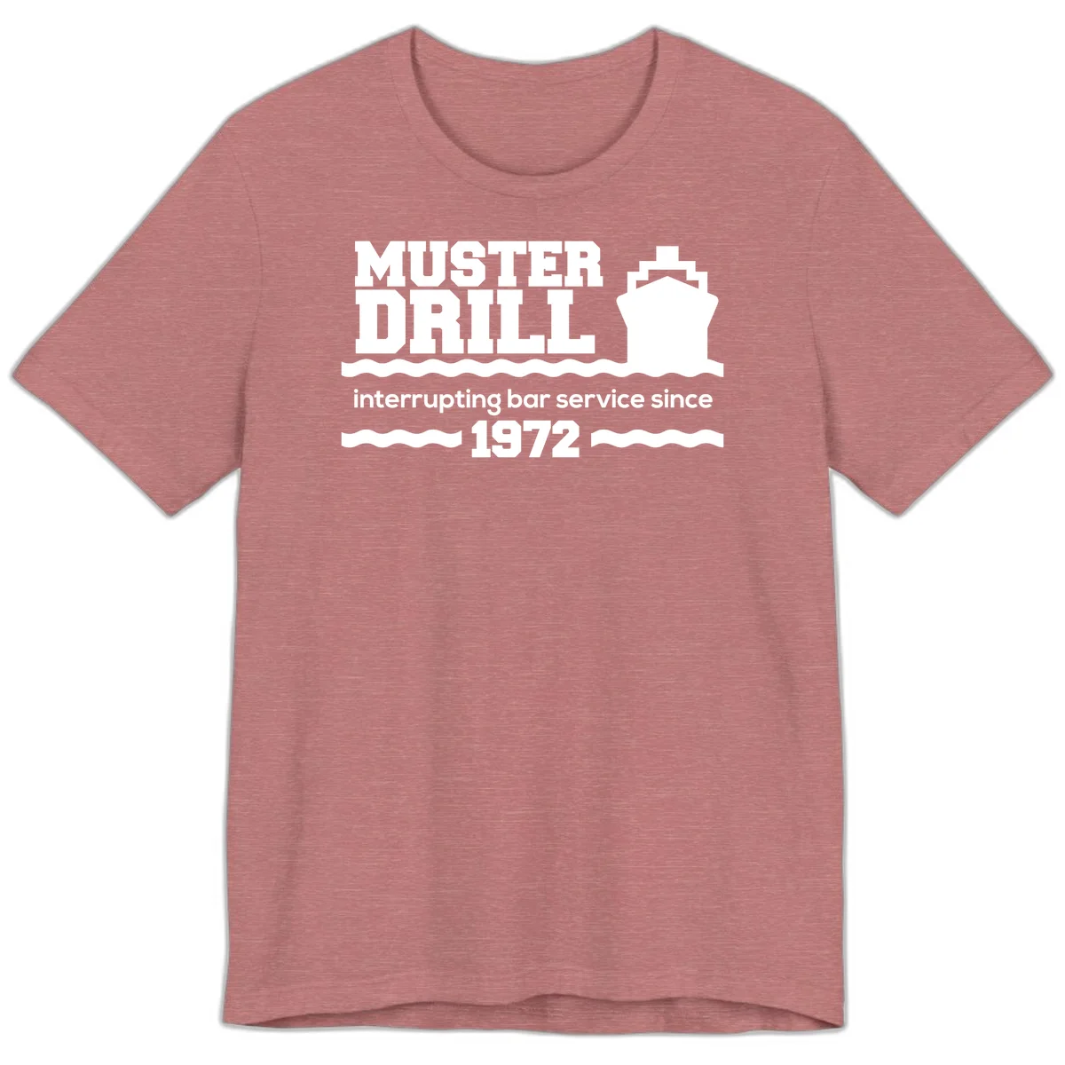 Muster Drill Interrupting Bar Service Since 1972 Premium T-Shirt in Heather Mauve