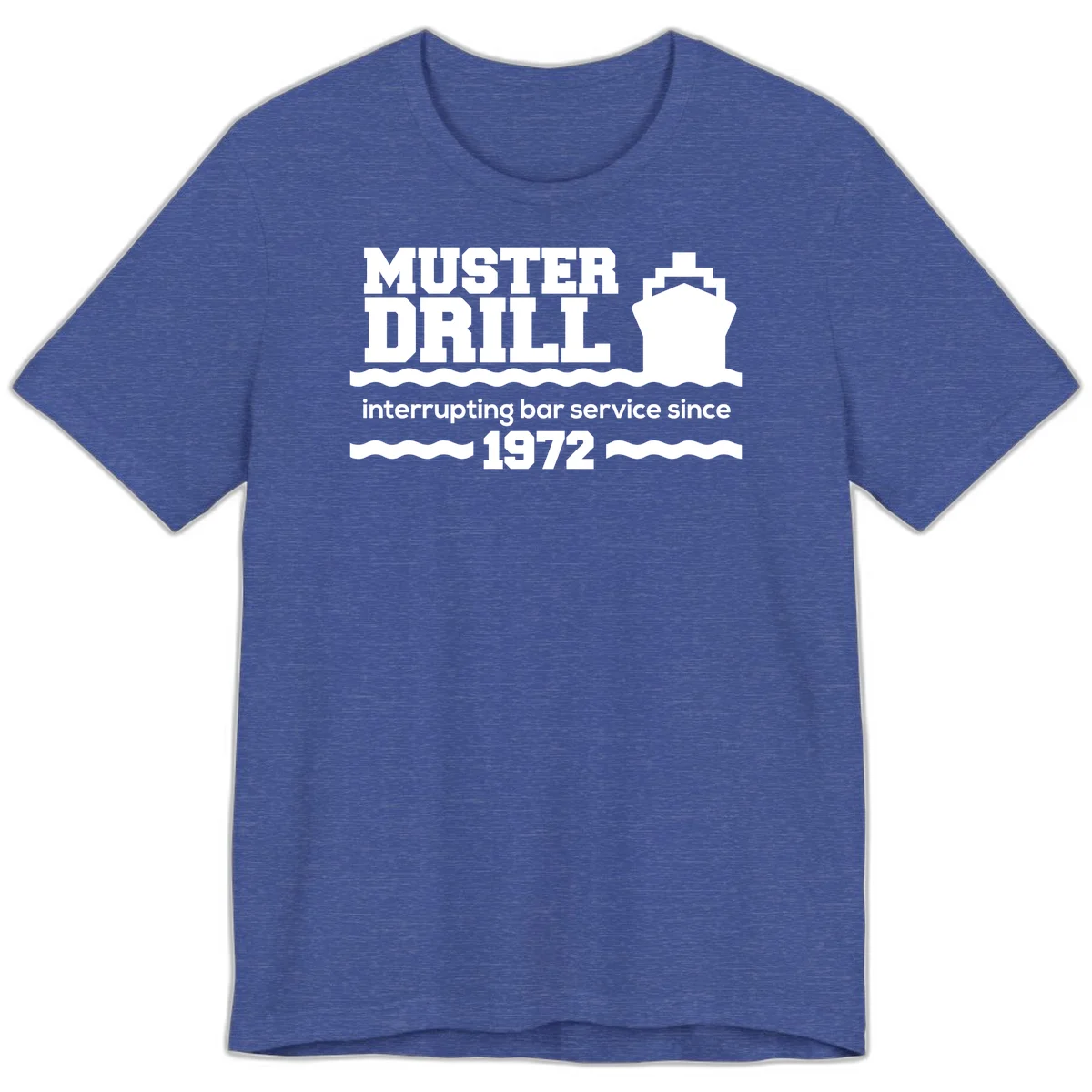 Muster Drill Interrupting Bar Service Since 1972 Premium T-Shirt in Heather True Royal
