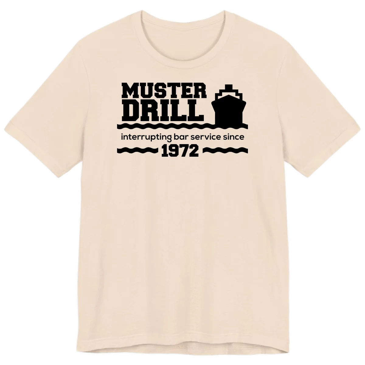Muster Drill Interrupting Bar Service Since 1972 Premium T-Shirt in Soft Cream