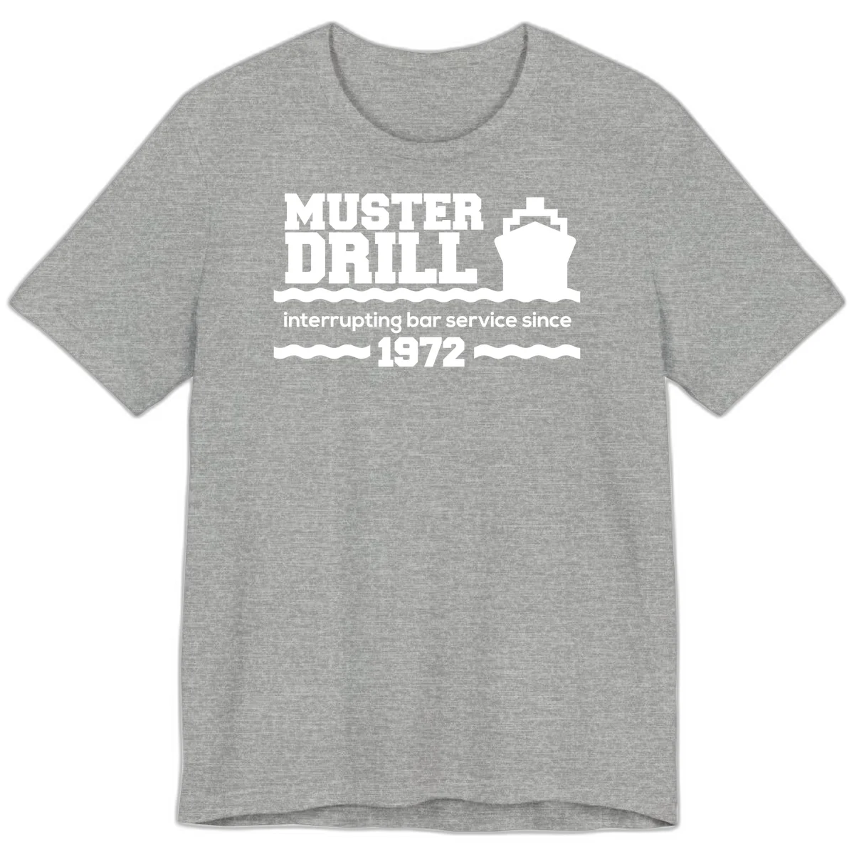 Muster Drill Interrupting Bar Service Since 1972 Premium T-Shirt in Athletic Heather