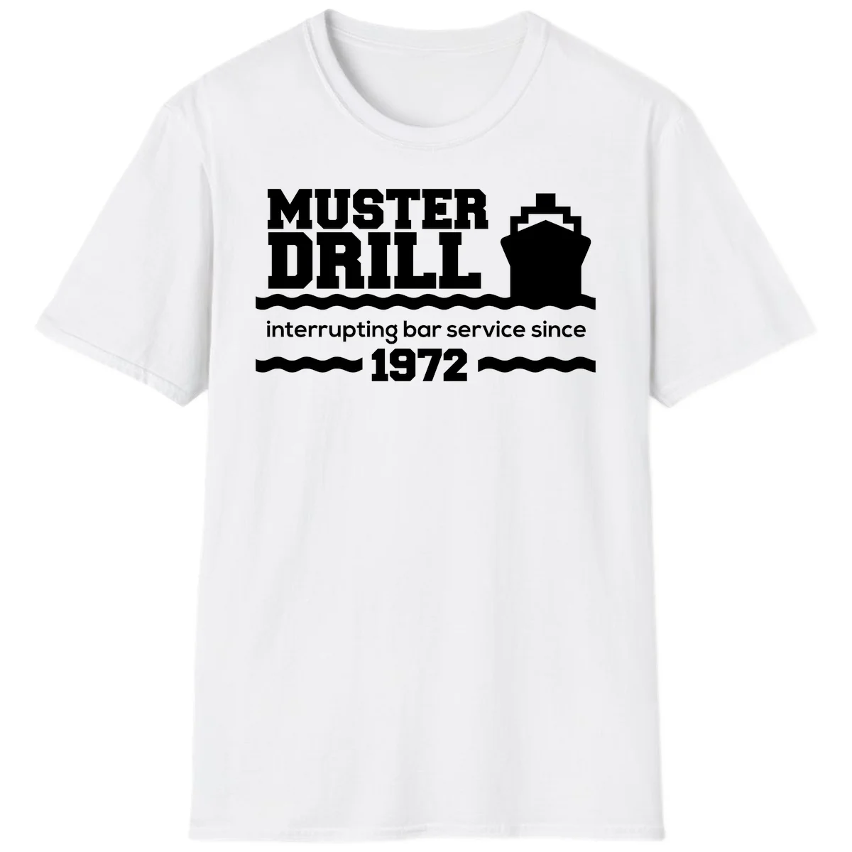 Muster Drill Interrupting Bar Service Since 1972 T-Shirt in White