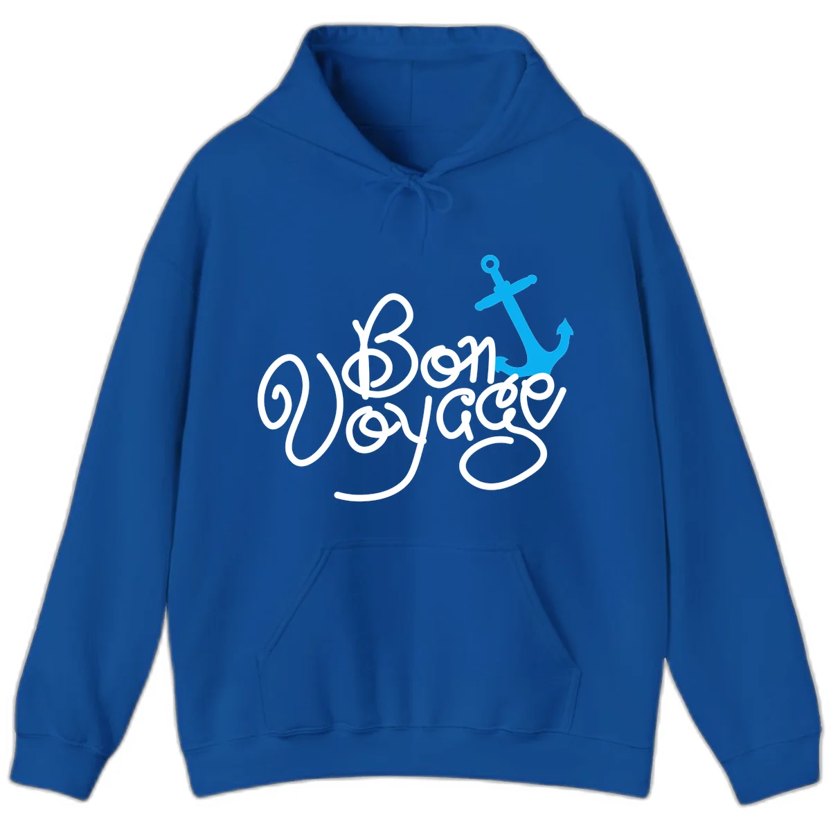 On Board Voyage Anchor Hoodie in Royal