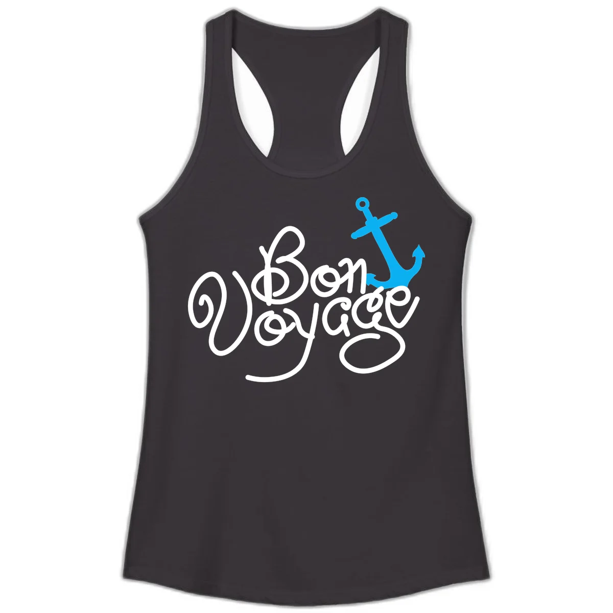 On Board Voyage Anchor Ladies Tank in Black