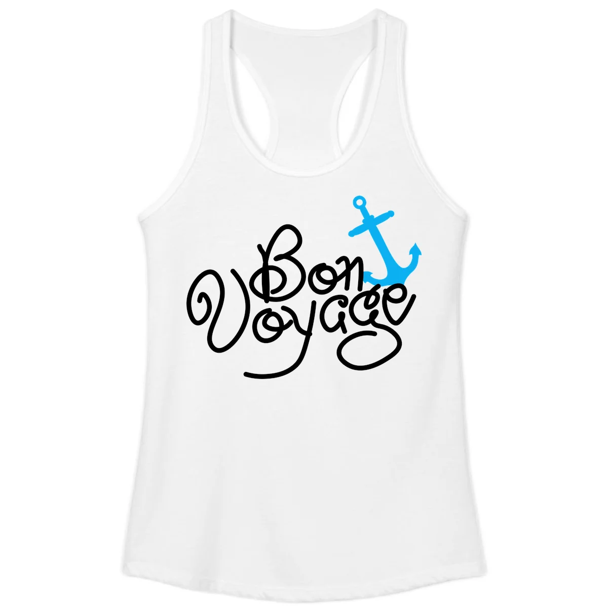 On Board Voyage Anchor Ladies Tank in White
