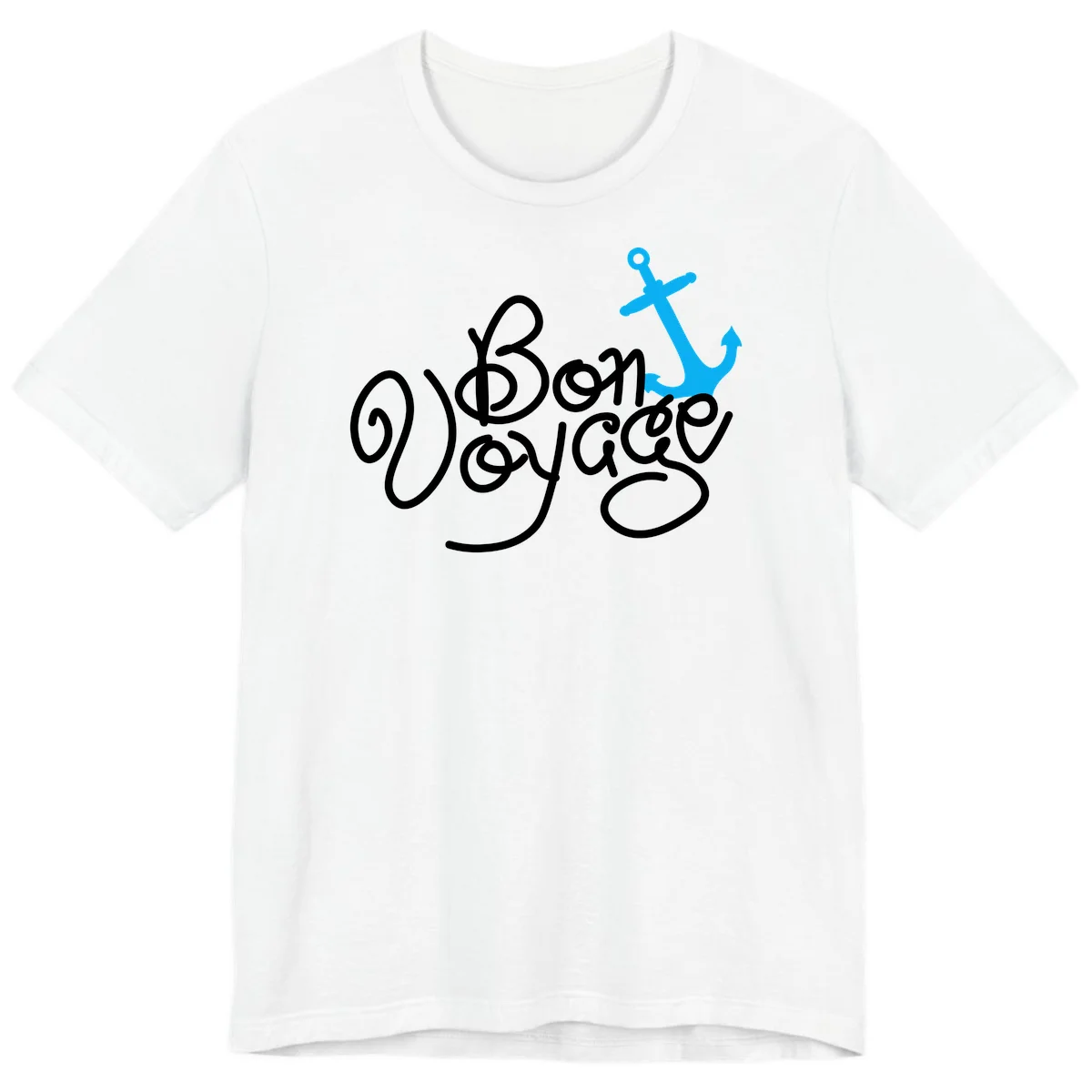 On Board Voyage Anchor Premium T-Shirt in White