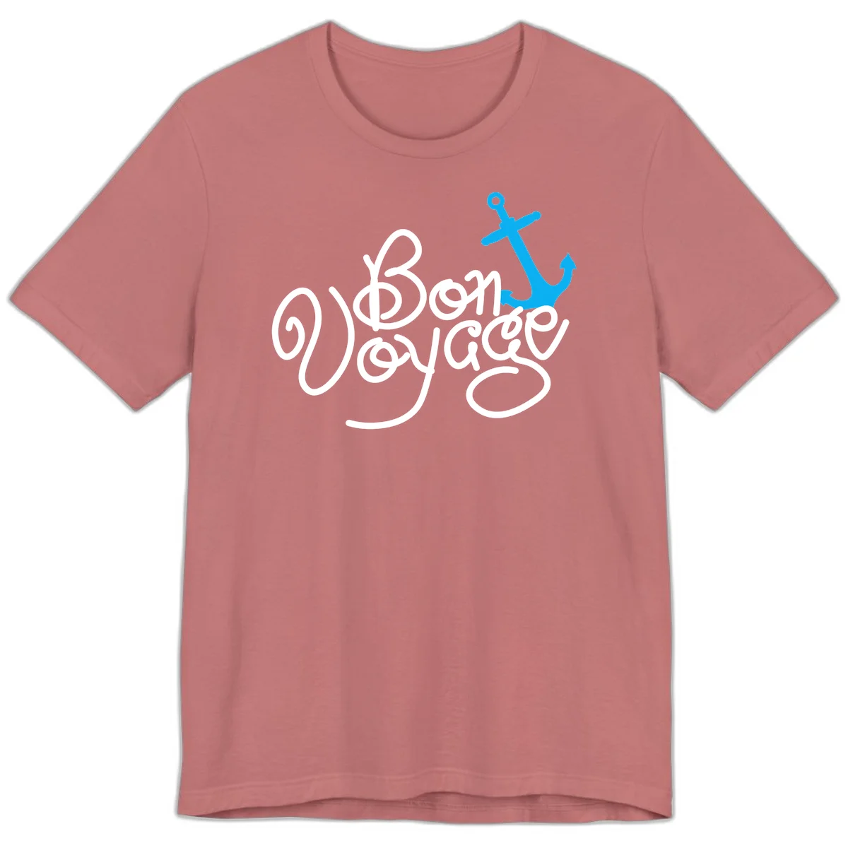 On Board Voyage Anchor Premium T-Shirt in Mauve