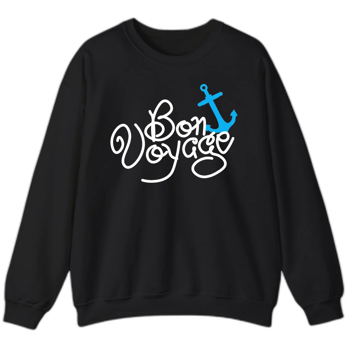 On Board Voyage Anchor Sweatshirt in Black
