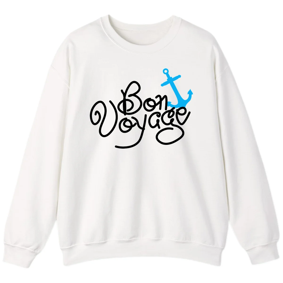 On Board Voyage Anchor Sweatshirt in White