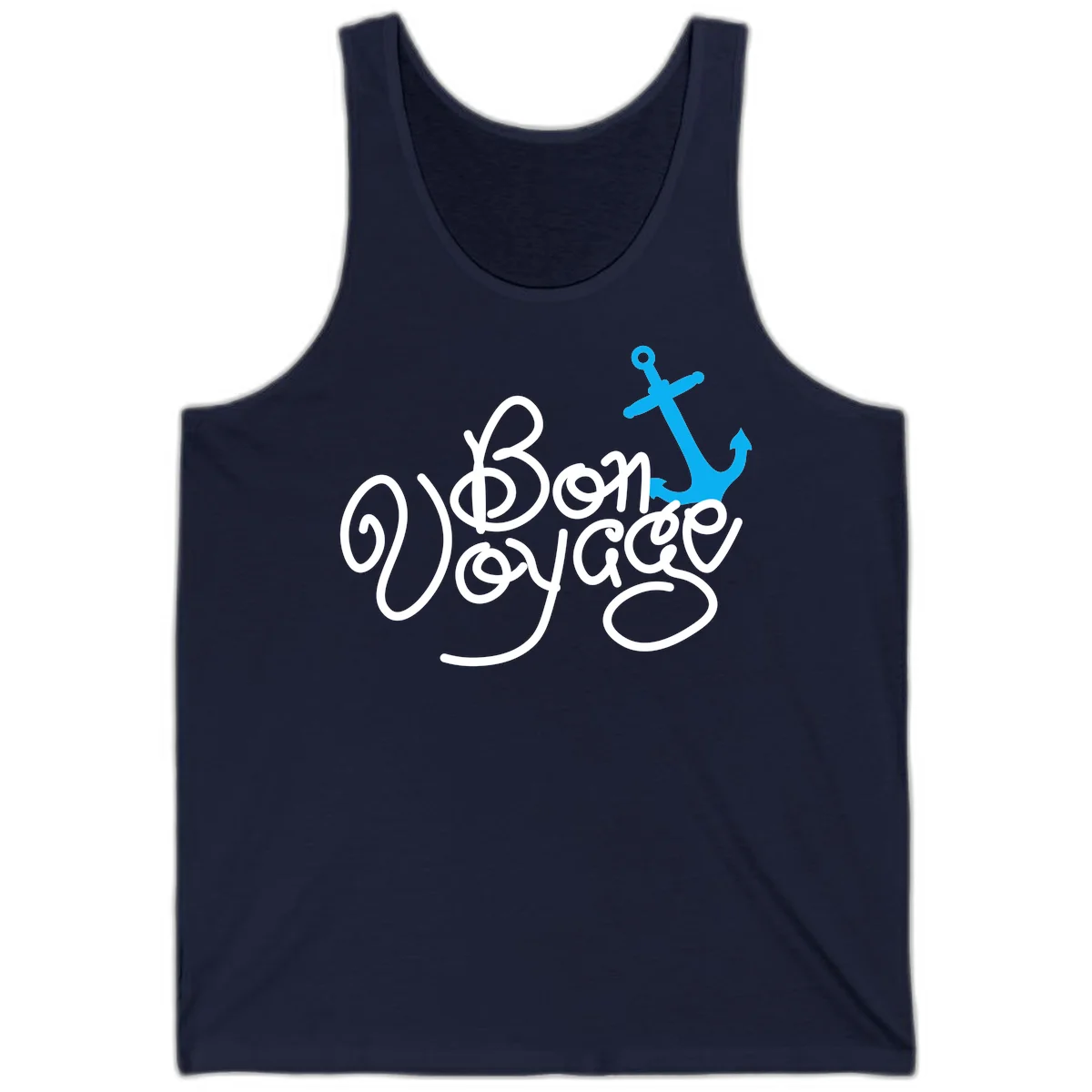 On Board Voyage Anchor Tank Top in Navy