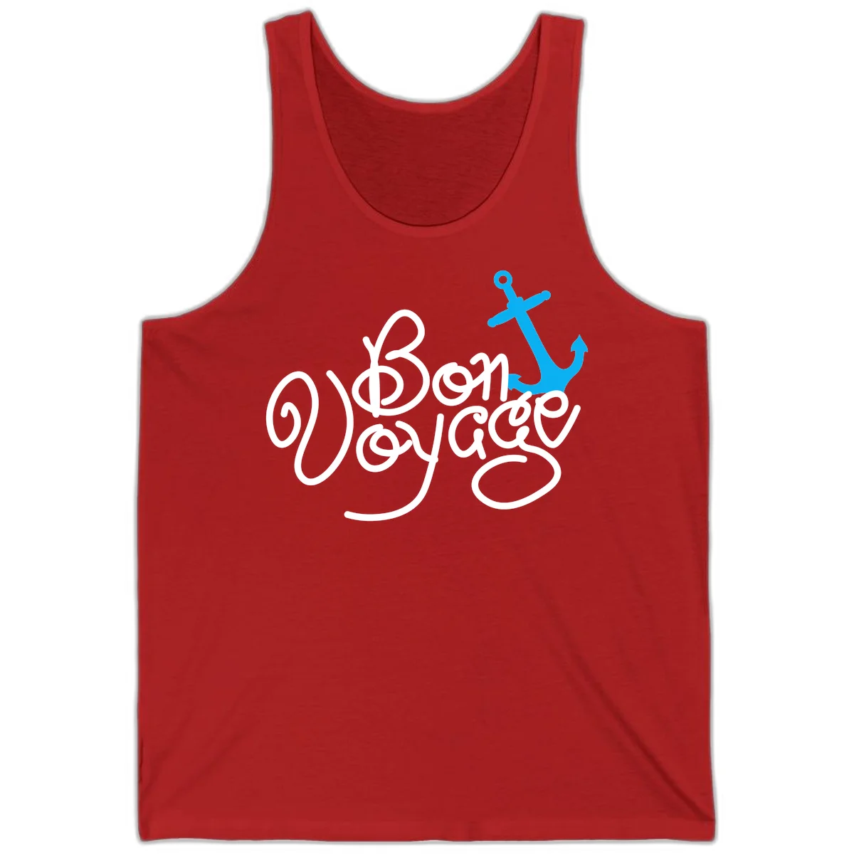 On Board Voyage Anchor Tank Top in Red