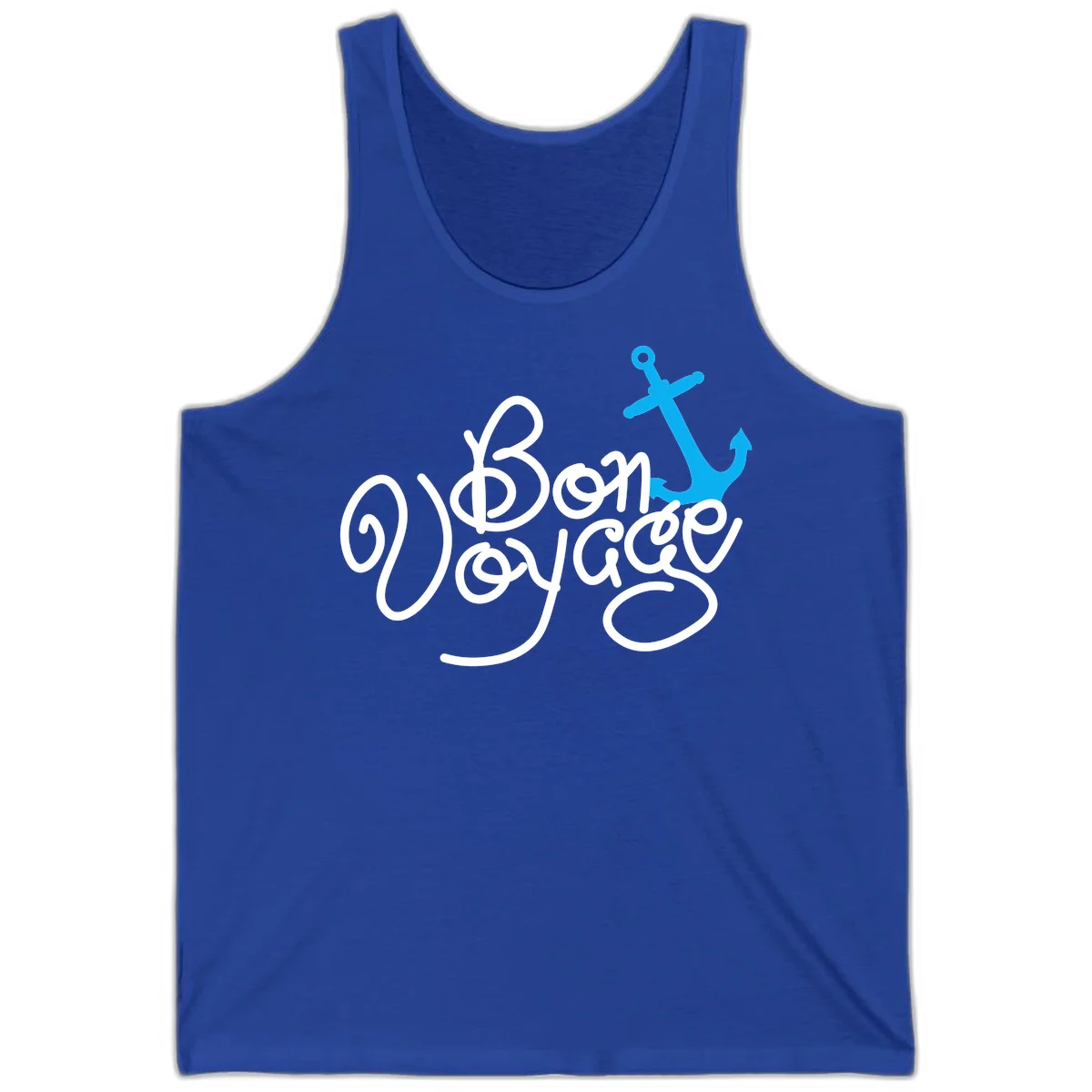 On Board Voyage Anchor Tank Top in True Royal