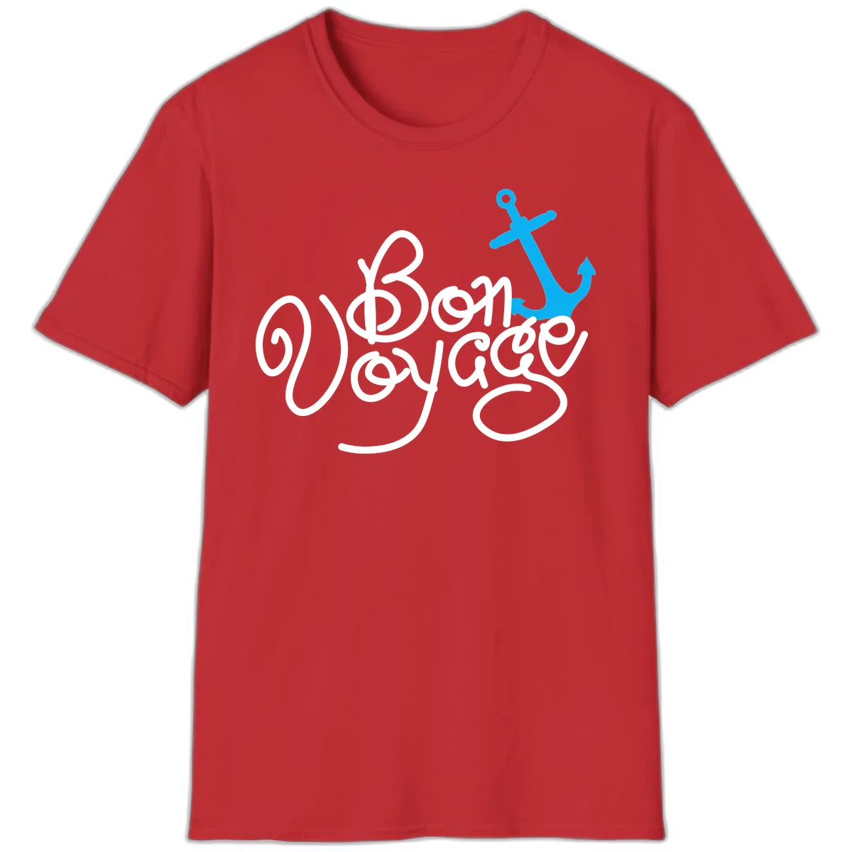 On Board Voyage Anchor T-Shirt in Red
