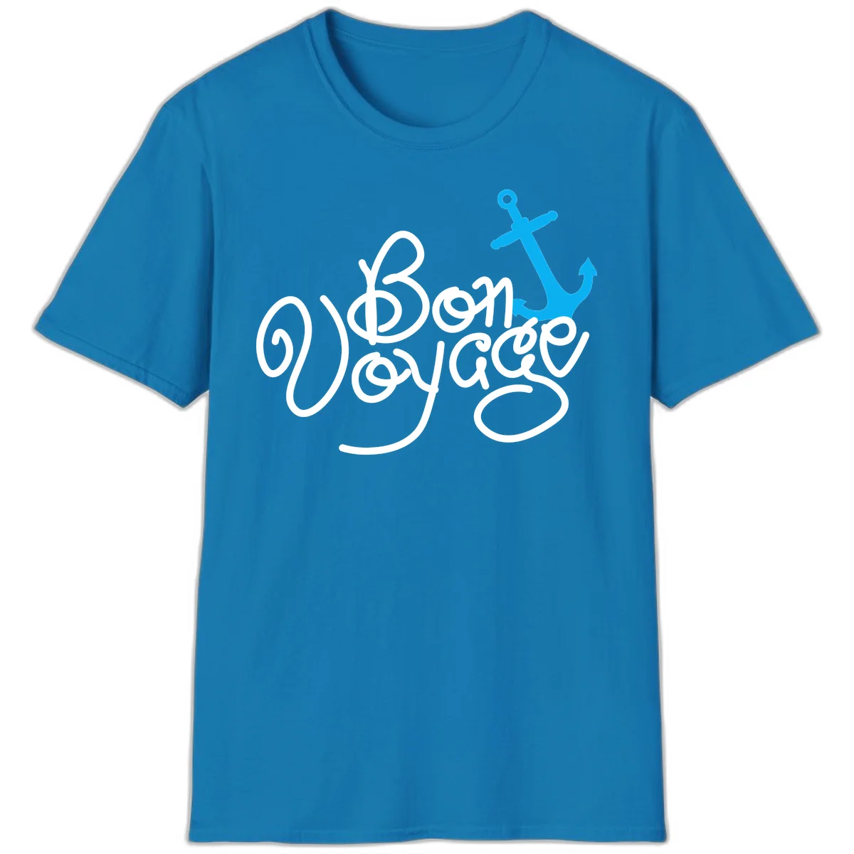 On Board Voyage Anchor T-Shirt in Sapphire