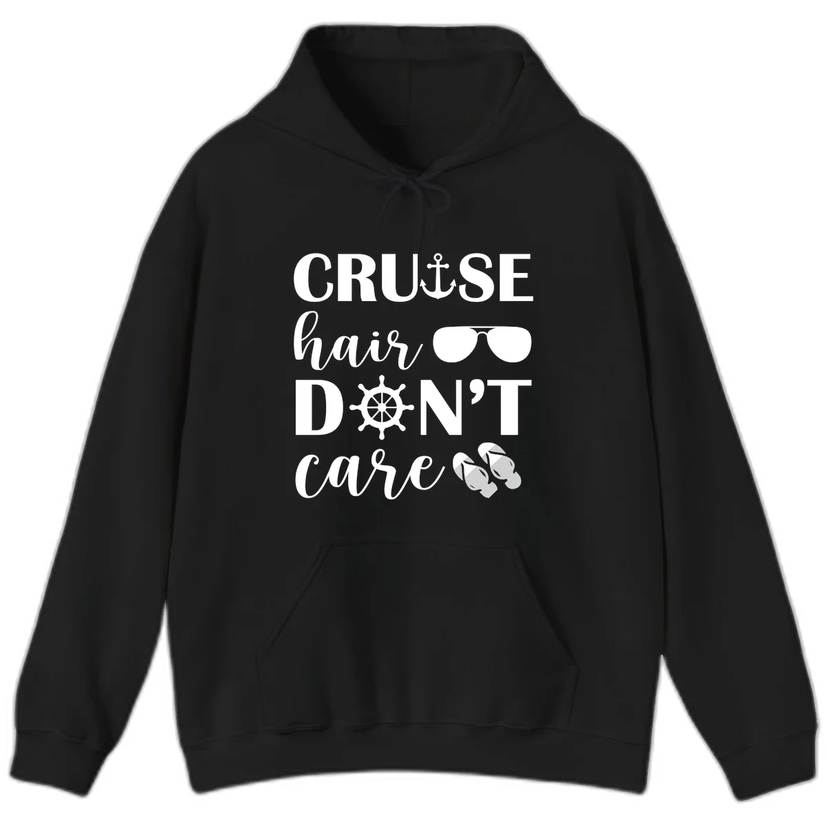 Cruise Hair Don't Care Hoodie in Black