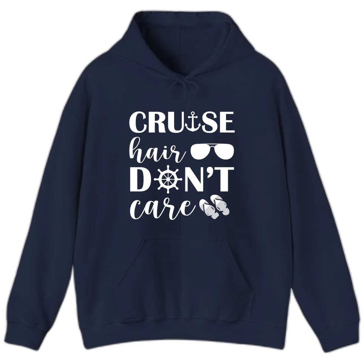 Cruise Hair Don't Care Hoodie in Navy