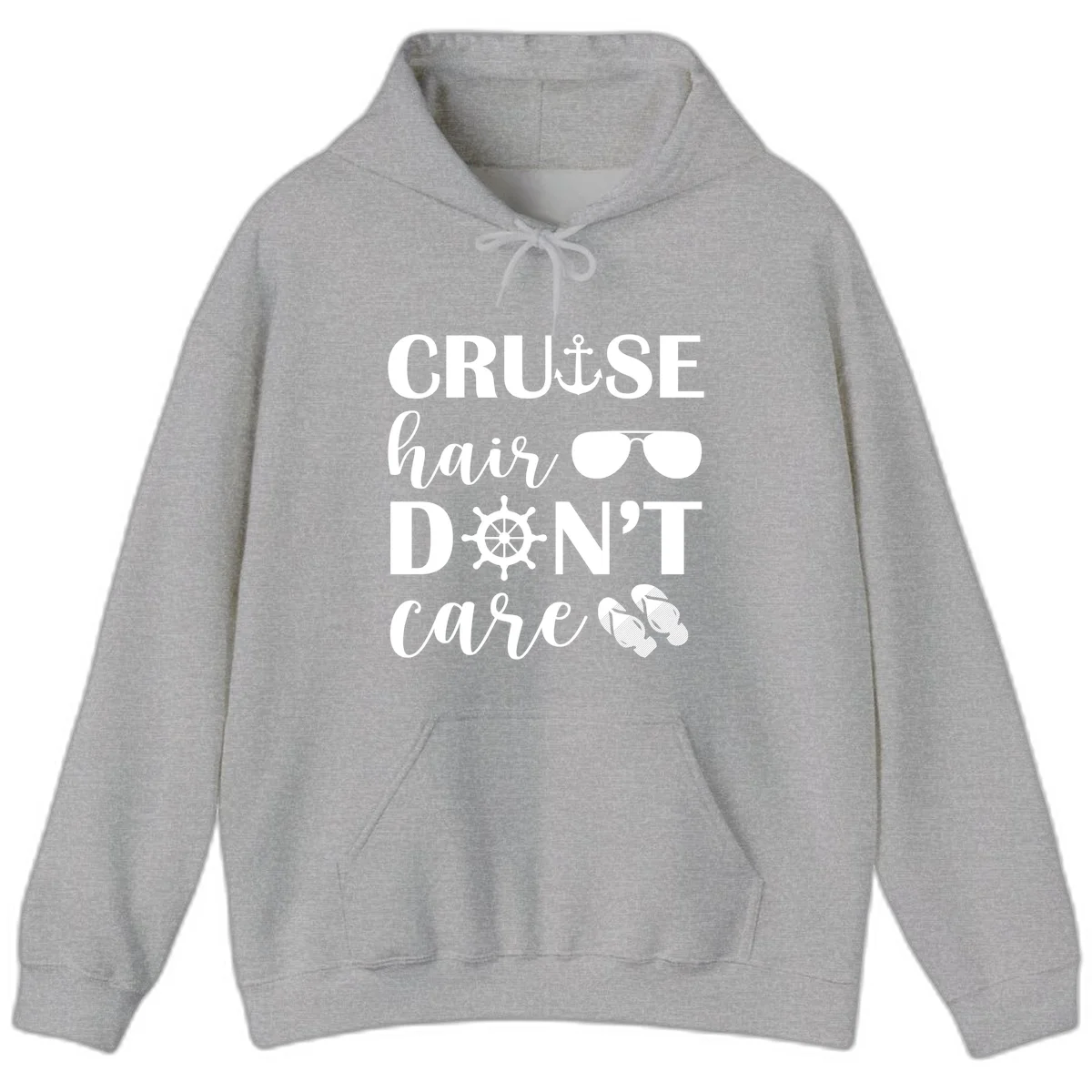 Cruise Hair Don't Care Hoodie in Sport Grey