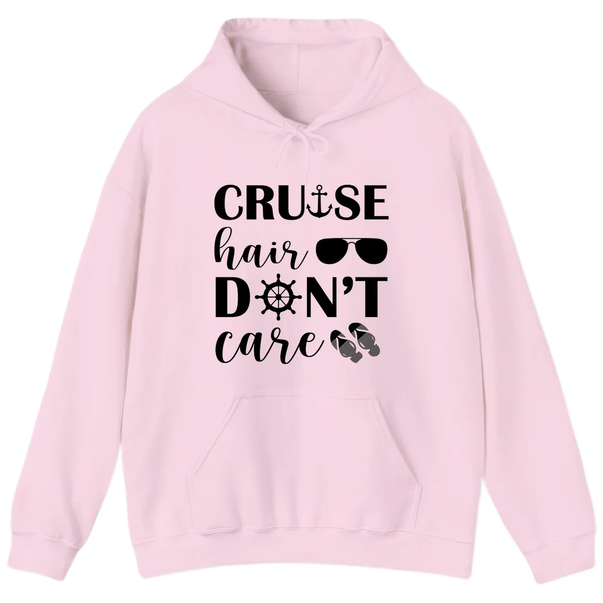Cruise Hair Don't Care Hoodie in Light Pink