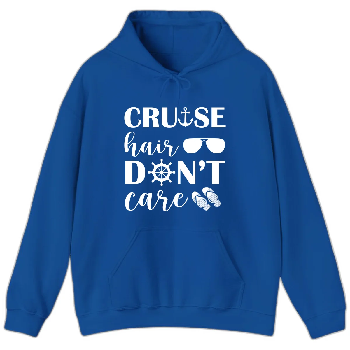 Cruise Hair Don't Care Hoodie in Royal