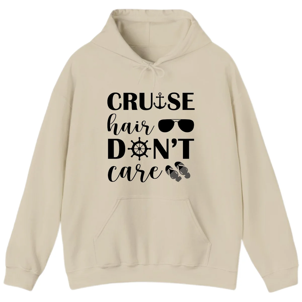 Cruise Hair Don't Care Hoodie in Sand