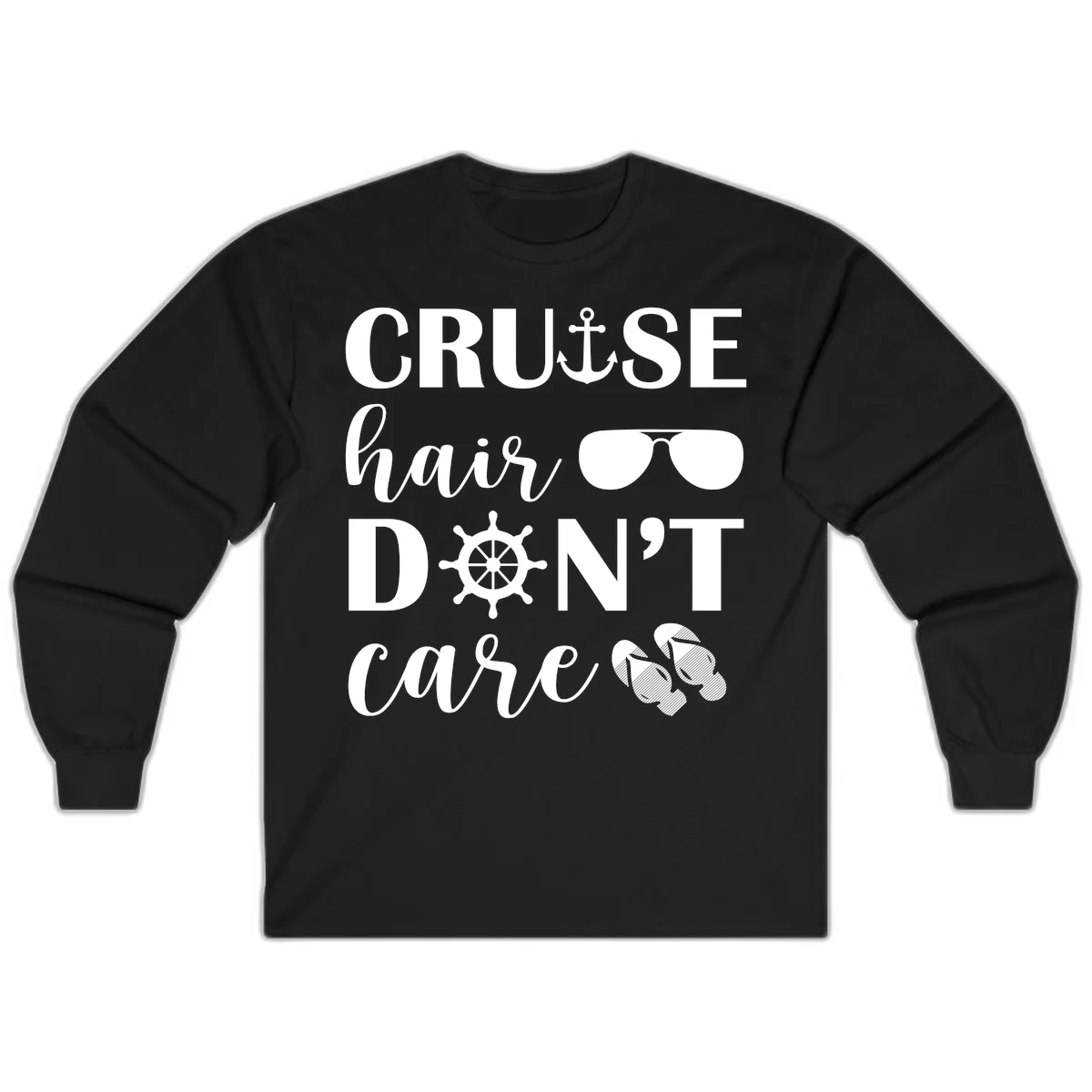 Cruise Hair Don't Care Long Sleeve in Black