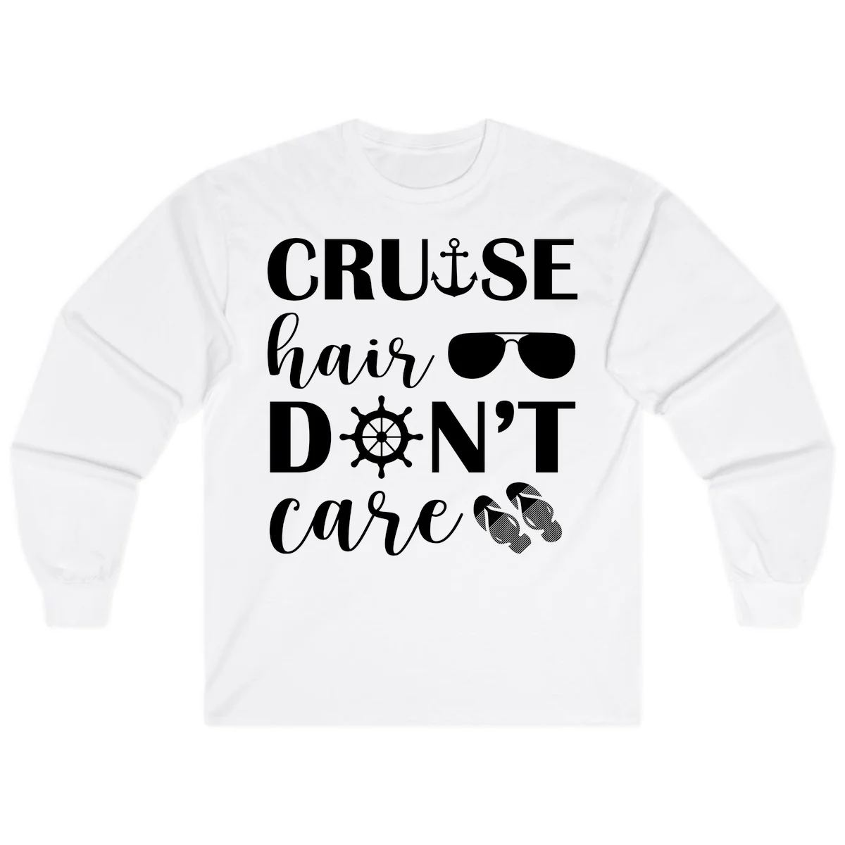 Cruise Hair Don't Care Long Sleeve in White