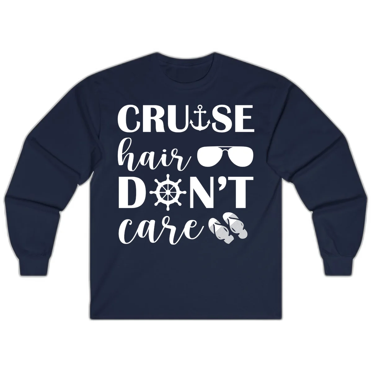 Cruise Hair Don't Care Long Sleeve in Navy